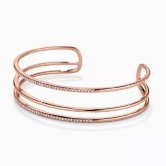 Stella & Dot Pave Rose Gold Cuff NEW - Picture 2 of 4